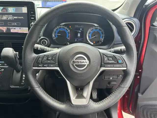 日産 デイズ HWS X プロパイロットED 滋賀県 2021(令3)年 1.9万km スパークリングレッドM 純正9インチSDナビ/(Bluetooth/CD/DVD/フルセグTV)/プロパイロット/レーンキープアシスト/クルーズコントロール（追従）/オートホールド/アラウンドビューモニター/純正ドラレコ/オートライト/LEDヘッドライト