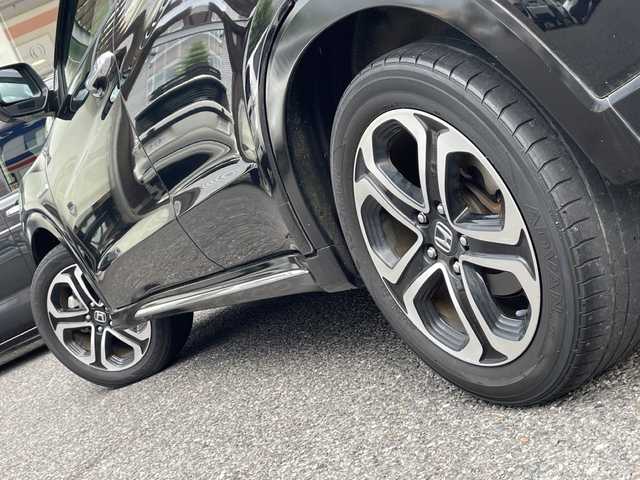 ホンダ ヴェゼル ハイブリッド Z ホンダセンシング 福島県 2019(平31)年 6万km クリスタルブラックパール MTモード付/純正AW/フロントフォグランプ/LEDヘッドライト/オートライト/純正フロアマット/ハーフレザーシート/スマートキー/ドラレコ前後/Bluetooth/フルセグ/ETC/シートヒーター/盗難防止装置/バックカメラ/レーンキープアシスト/横滑り防止/衝突被害軽減ブレーキ