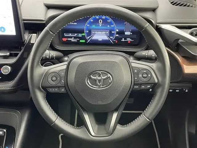 トヨタ カローラツーリング ハイブリッド ダブルバイビー 愛知県 2023(令5)年 1.5万km スパークリングブラックパールクリスタルシャイン 純正１０．５型ナビ　モデリスタ　禁煙車　黒ハーフレザー　セーフティセンス　衝突軽減　追従クルコン　フルセグＴＶ　バックカメラ　ＥＴＣ２．０　ＬＥＤオートライト　フォグ　コーナーセンサー　レーンキープ