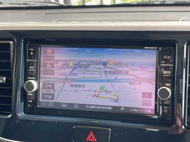 日産 デイズ ルークス ハイウェイスター Gターボ 愛知県 2018(平30)年 4.4万km ホワイトパール 純正ナビ/後席モニター/全方位カメラ/両側パワースライドドア/クルーズコントロール/バックカメラ/コーナーセンサー/純正アルミホイール/LEDヘッドライト/オートマチックハイビーム/ドライブレコーダー/ETC/衝突軽減システム/フルセグ/CD DVD/Bluetooth/ステアリングスイッチ/スマートキー/プッシュスタート