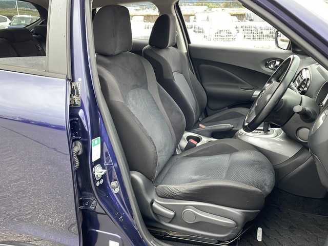 日産 ジューク 15RX Vセレクション 富山県 2016(平28)年 11.3万km アズライトブルー 禁煙車　/エマージェンシーブレーキ　/全方位カメラ　/バックカメラ　/スマートキー　/純正アルミホイール　/純正オーディオ　/ウィンカーミラー　/電動格納ミラー　/ビルトインＥＴＣ　/プッシュスタート