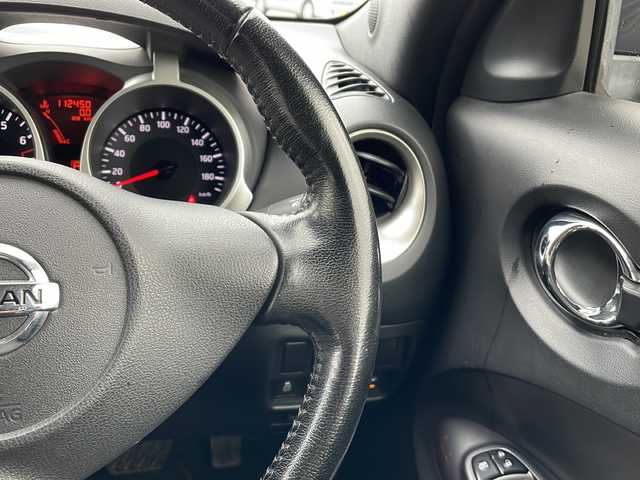 日産 ジューク 15RX Vセレクション 富山県 2016(平28)年 11.3万km アズライトブルー 禁煙車　/エマージェンシーブレーキ　/全方位カメラ　/バックカメラ　/スマートキー　/純正アルミホイール　/純正オーディオ　/ウィンカーミラー　/電動格納ミラー　/ビルトインＥＴＣ　/プッシュスタート