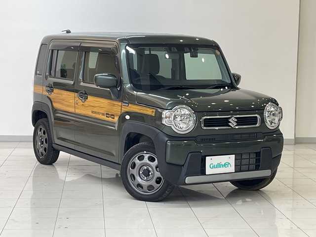 スズキ ハスラー HYBRID G 新潟県 2021(令3)年 1.6万km クールカーキPM 4WD/純正ディスプレイオーディオ/CD/DVD/BT/バックカメラ/ETC/ドライブレコーダー/衝突被害軽減ブレーキ/レーンキープアシスト/シートヒーター/ステアリングスイッチ/コーナーセンサー/スマートキー/プッシュスタート/オートライト/オートハイビーム