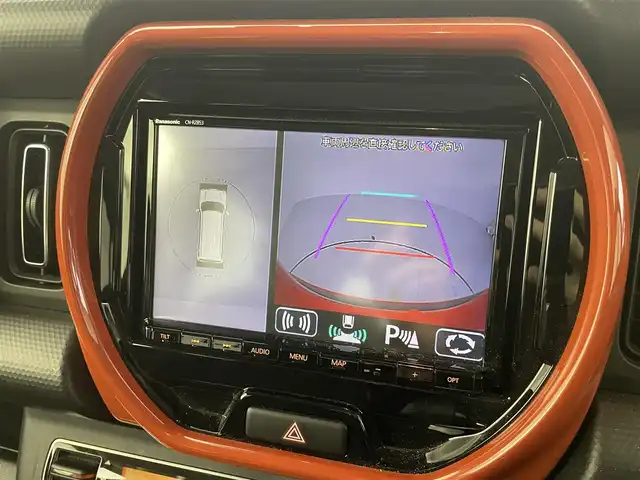 スズキ ハスラー HYBRID X 福井県 2020(令2)年 0.8万km バーミリオンオレンジ/ガンメタリック2トーン 純正SDナビ/AM/FM/CD/DVD/Bluetooth/ワンセグTV/全方位カメラ/衝突被害軽減ブレーキ/レーンキープアシスト/横滑り防止装置/アイドリングストップ/スノーモード/グリップコントロール/シートヒーター/オートライト/LEDヘッドライト/フォグランプ/スマートキー/プッシュスタート/電動格納ミラー/純正15インチAW/純正フロアマット