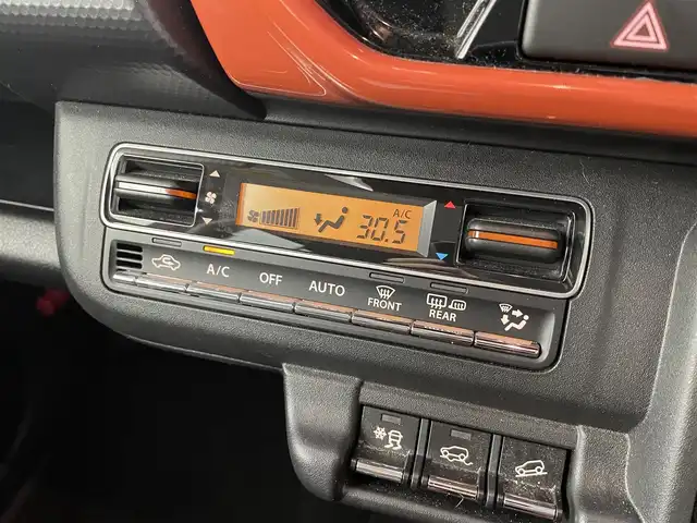 スズキ ハスラー HYBRID X 福井県 2020(令2)年 0.8万km バーミリオンオレンジ/ガンメタリック2トーン 純正SDナビ/AM/FM/CD/DVD/Bluetooth/ワンセグTV/全方位カメラ/衝突被害軽減ブレーキ/レーンキープアシスト/横滑り防止装置/アイドリングストップ/スノーモード/グリップコントロール/シートヒーター/オートライト/LEDヘッドライト/フォグランプ/スマートキー/プッシュスタート/電動格納ミラー/純正15インチAW/純正フロアマット