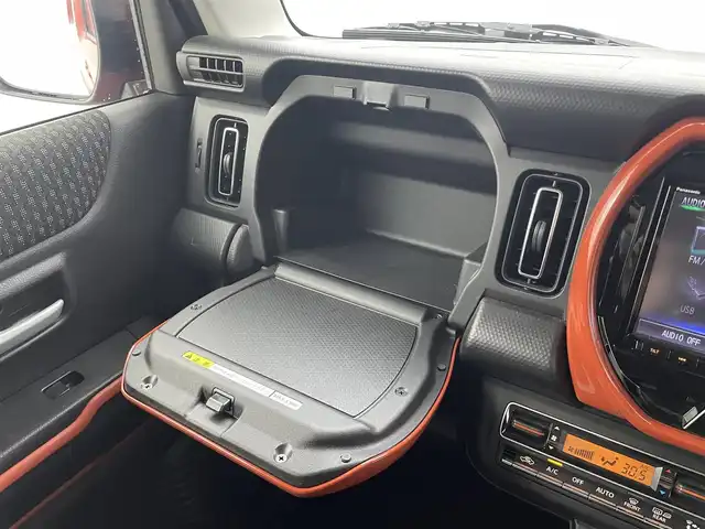 スズキ ハスラー HYBRID X 福井県 2020(令2)年 0.8万km バーミリオンオレンジ/ガンメタリック2トーン 純正SDナビ/AM/FM/CD/DVD/Bluetooth/ワンセグTV/全方位カメラ/衝突被害軽減ブレーキ/レーンキープアシスト/横滑り防止装置/アイドリングストップ/スノーモード/グリップコントロール/シートヒーター/オートライト/LEDヘッドライト/フォグランプ/スマートキー/プッシュスタート/電動格納ミラー/純正15インチAW/純正フロアマット