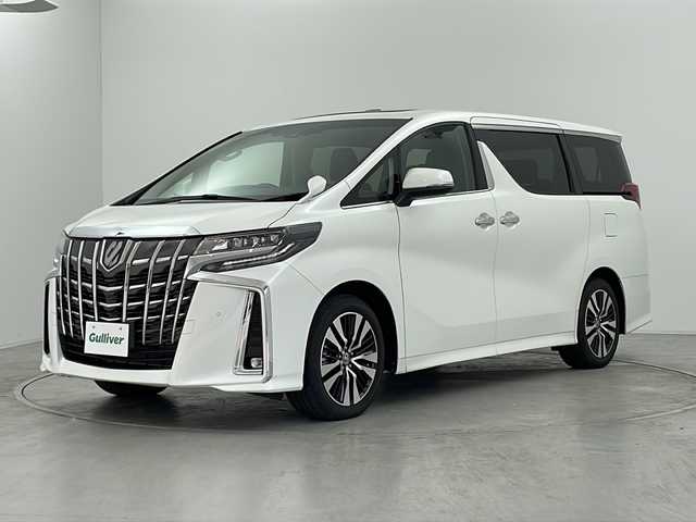 トヨタ アルファード S Cパッケージ 群馬県 2023(令5)年 1.3万km ホワイトパールクリスタルシャイン サンルーフ　純正９．２型ナビ　純正１２．１型後席モニター　電子ミラー　バックカメラ　ＢＳＭ　レザーシート　シートヒーター／エアシート　ハンドルヒーター　ビルトインＥＴＣ　純正アルミホイール　禁煙車