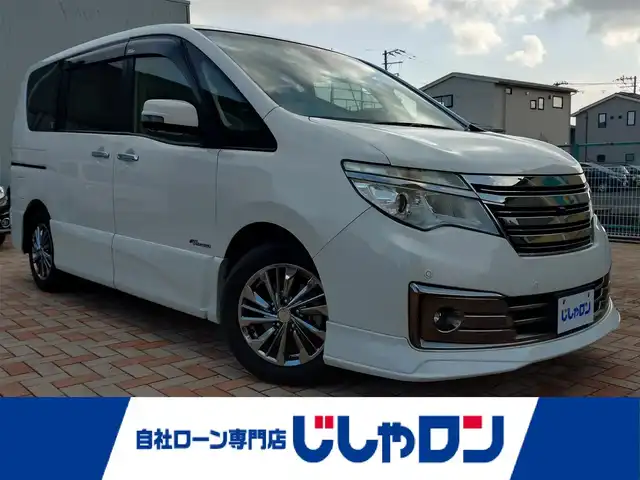 日産 セレナ ライダー BラインS HVAセーフ 新潟県 2014(平26)年 10.2万km ピュアホワイトパール (株)IDOMが運営する【じしゃロン新潟店】の自社ローン専用車両になります。/こちらは現金またはオートローンご利用時の価格です。自社ローンご希望の方は別途その旨お申付け下さい/純正ナビ/FM/AM/CD/DVD/フルセグTV視聴可能/全方位カメラ/ETC/クルーズコントロール/ドライブレコーダー(品番；DC-DR412)/両側パワースライドドア/前後コーナーセンサー/レーンキープアシスト機能/エマージェンシーブレーキ/横滑り防止装置/取扱説明書/スマートキー