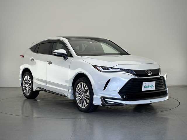トヨタ ハリアー Z レザーパッケージ 長野県 2022(令4)年 1.2万km プラチナホワイトパールマイカ 4WD/JBLプレミアムサウンド/フロント・サイド・リアモデリスタエアロ/純正メモリナビ&フルセグTV&USB&BT/トヨタセーフティセンス/アダプティブクルーズコントロール/レーントレーシングアシスト/プリクラッシュセーフティ/ブラインドスポットモニター/ヘッドアップディスプレイ/クリアランスソナー/リアクロストラフィックアラート/パーキングサポートブレーキ/ロードサインアシスト/オートマチックハイビーム/先行車発進告知/純正前後ドライブレコーダー/デジタルインナーミラー/寒冷地仕様/フロントワイパーデアイサー/リアフォグランプ/パワーバックドア/レザーシート/前席パワーシート/運転席シートメモリ/前席エアシート/前席シートヒーター/ステアリングスイッチ/全方位カメラ/ビルトインETC2.0/LEDヘッドライト/オートライト/電動格納ミラー/ウィンカーミラー/ドアミラーヒーター/電動ホールド/オートホールド/純正19インチAW装着/社外フロアマット/純正ドアバイザー/プッシュスタート/スマートキー