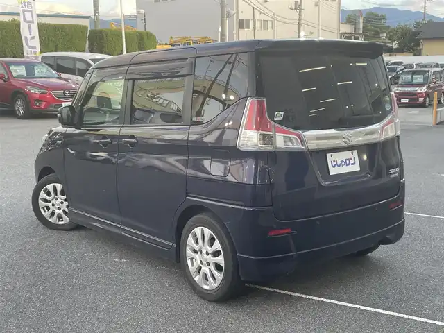 スズキ ソリオ HV MZ 山梨県 2018(平30)年 8.4万km ミッドナイトバイオレットメタリック (株)IDOMが運営する【じしゃロン甲府店】の自社ローン専用車両になります。/こちらは現金またはオートローンご利用時の価格です。自社ローンご希望の方は別途その旨お申付け下さい/スマートキー /衝突軽減ブレーキ/レーダークルーズ/パドルシフト/両側パワースライドドア/リアコーナーセンサー/８インチナビ・フルセグTV/CD・DVD・BTオーディオ/全方位カメラ/オートライト/取説書