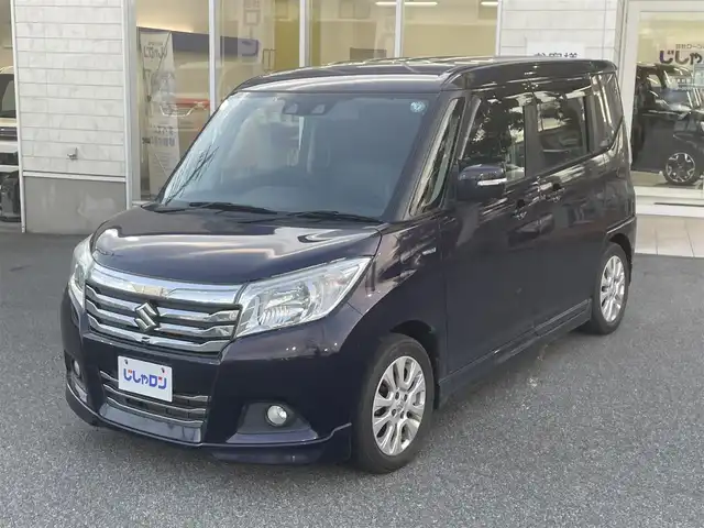 スズキ ソリオ HV MZ 山梨県 2018(平30)年 8.4万km ミッドナイトバイオレットメタリック (株)IDOMが運営する【じしゃロン甲府店】の自社ローン専用車両になります。/こちらは現金またはオートローンご利用時の価格です。自社ローンご希望の方は別途その旨お申付け下さい/スマートキー /衝突軽減ブレーキ/レーダークルーズ/パドルシフト/両側パワースライドドア/リアコーナーセンサー/８インチナビ・フルセグTV/CD・DVD・BTオーディオ/全方位カメラ/オートライト/取説書