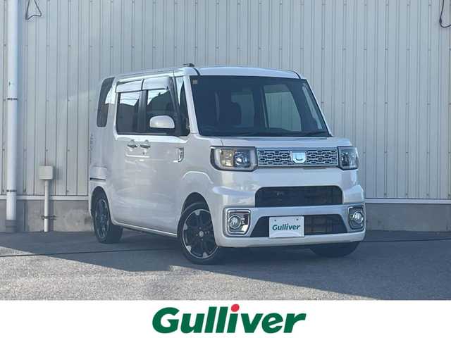 ダイハツ ウェイク G SA 山形県 2014(平26)年 7.1万km パールホワイトⅢ 4WD/衝突被害軽減システム/寒冷地仕様/SDナビ/　　【CD　DVD　BT　フルセグ　USB　AUX　MSV】/バックカメラ/両側パワースライドドア/LEDオートライト/シートヒーター/純正15インチアルミホイール/アイドリングストップ/純正フロアマット/電動格納ミラー/ステアリングスイッチ/スマートキー/ETC