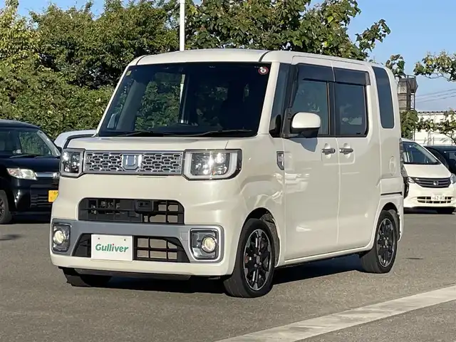 ダイハツ ウェイク G SA 山形県 2014(平26)年 7.1万km パールホワイトⅢ 4WD/衝突被害軽減システム/寒冷地仕様/SDナビ/　　【CD　DVD　BT　フルセグ　USB　AUX　MSV】/バックカメラ/両側パワースライドドア/LEDオートライト/シートヒーター/純正15インチアルミホイール/アイドリングストップ/純正フロアマット/電動格納ミラー/ステアリングスイッチ/スマートキー/ETC