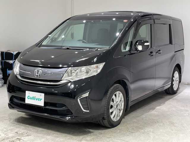 ホンダ ステップワゴン G ホンダセンシング 宮城県 2018(平30)年 7.5万km クリスタルブラックパール １オーナー/ホンダセンシング/・衝突軽減ブレーキ/・路外逸脱抑制機能/・誤発信抑制機能/・標識認識機能/・レーダークルーズ/・アダプティブ・クルーズ・コントロール（ACC）/・オートマチックハイビーム/両側電動スライドドア/純正９型ナビ/純正フリップダウン/フルセグ/バックカメラ/Bluetooth/ETC/スマートキー