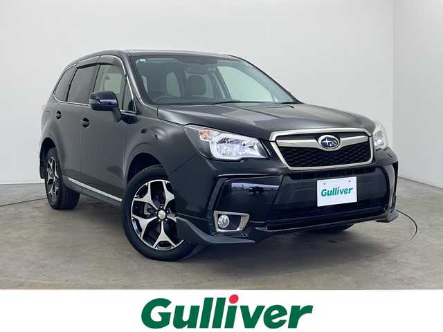 スバル フォレスター 2．0XT 秋田県 2013(平25)年 5.6万km クリスタルブラックシリカ ４WD/社外SDナビ(Bluetooth/CD/DVD/フルセグ)/ETC/前後ドライブレコーダー/前席シートヒーター/パドルシフト/サンルーフ/前席パワーシート/電動リアゲード/クルーズコントロール/ダウンヒルアシストコントロール/オートライト/純正AW/LEDヘッドライト/スマートキー/スペアキー