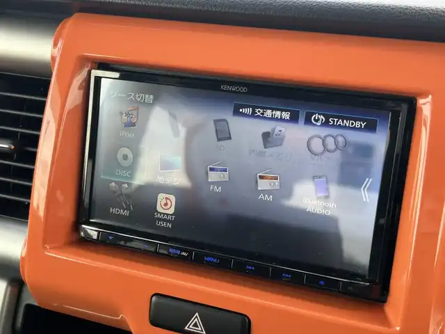 スズキ ハスラー X 道南・函館 2015(平27)年 3.9万km パッションオレンジマイカ/スペリアホワイト /社外メモリーナビ//フルセグTV//レーダーブレーキサポート//運転席シートヒーター//ヒルディセントコントロール//グリップコントロール//HIDヘッドライト//フォグランプ//アイドリングストップ//横滑り防止//スペアキー//取扱説明書//保証書