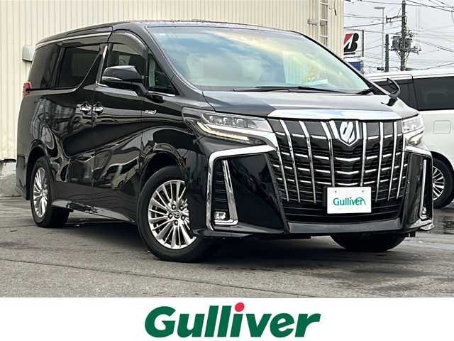 トヨタ アルファードハイブリット SR 道北・旭川 2020(令2)年 2.5万km ブラック /4WD//禁煙車//サンルーフ//純正ディスプレイオーディオ//CD/DVD/USB/BT//純正フリップダウンモニター//両側パワースライドドア//黒合皮シート//運転席メモリシート//パワーシート//シートヒーター＆エアシート//パワーバックドア//バックカメラ//トヨタセーフティセンス//PCS/LTA/ACC/BSM/RCTA/RSA/PKSB//クリアランスソナー//デジタルインナーミラー//オートハイビーム//オートライト//3眼LEDヘッドライト//フォグライト//前後ドライブレコーダー//ビルトインETC2.0//サンシェード//純正フロアマット//ドアバイザー//保証書//取説