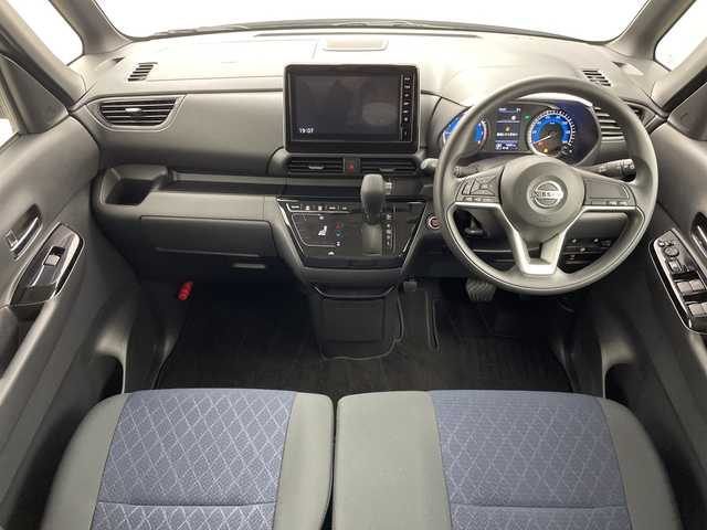 日産 ルークス ハイウェイスター X 群馬県 2023(令5)年 0.1万km アッシュブラウン/ソーダブルー 純正9インチディスプレイオーディオ アラウンドビューモニター アイドリングストップ 車線逸脱警報 エマージェンシーブレーキ 純正アルミホイール 禁煙車 純正フロアマット プッシュスタート 片側パワスラ