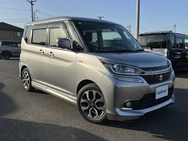 スズキ ソリオ バンディット HV MV 茨城県 2018(平30)年 2.3万km プレミアムシルバーメタリック ワンオーナー/純正ナビ/Bluetooth/フルセグTV/前後ドライブレコーダー/ETC/両側パワースライドドア/衝突軽減ブレーキ/レーンキープアシスト/オートライト/LEDヘッドライト/純正フロアマット/シートヒーター/純正ドアバイザー/スマートキー/保証書・取説・スペアキー