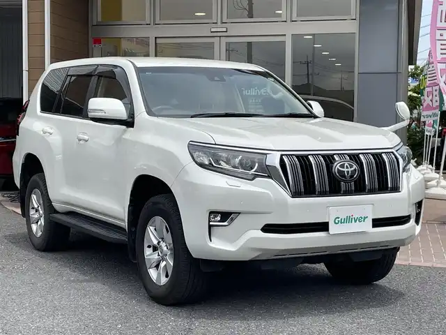 トヨタ ランドクルーザー プラド TX 埼玉県 2021(令3)年 4.8万km ホワイトパールクリスタルシャイン ワンオーナー/メモリナビ/フルセグテレビ/バックカメラ/ウィンカーミラー/クルーズコントロール/ドアバイザー/プッシュスタート/ETC/スペアキー
