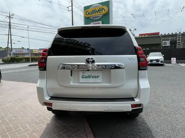 トヨタ ランドクルーザー プラド TX 埼玉県 2021(令3)年 4.8万km ホワイトパールクリスタルシャイン ワンオーナー/メモリナビ/フルセグテレビ/バックカメラ/ウィンカーミラー/クルーズコントロール/ドアバイザー/プッシュスタート/ETC/スペアキー