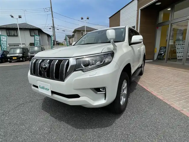 トヨタ ランドクルーザー プラド TX 埼玉県 2021(令3)年 4.8万km ホワイトパールクリスタルシャイン ワンオーナー/メモリナビ/フルセグテレビ/バックカメラ/ウィンカーミラー/クルーズコントロール/ドアバイザー/プッシュスタート/ETC/スペアキー