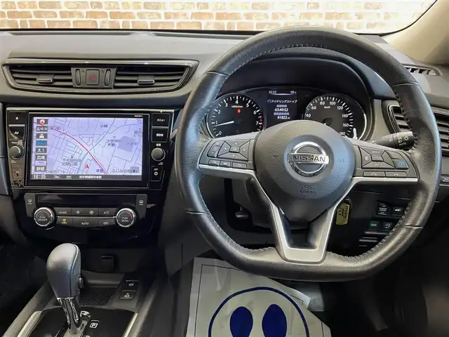 日産 エクストレイル 20Xi 岩手県 2019(平31)年 6.4万km ギャラクシーゴールド ４WD/プロパイロット/クルーズコントロール/レーンアシスト/全方位カメラ/シートヒーター/寒冷地仕様/エマージェンシーブレーキ/４X４-i/パワーバックドア/コーナーセンサー/横滑り防止装置/アイドリングストップ/純正ナビ（Bluetooth CD DVD Blu-ray　USB フルセグ）/LEDヘッドライト/オートハイビーム/ダウンヒルアシスト/オートホールドブレーキ/ステアリングスイッチ/ドライブレコーダー/ETC/インテリジェントルームミラー/純正１８インチアルミホイール