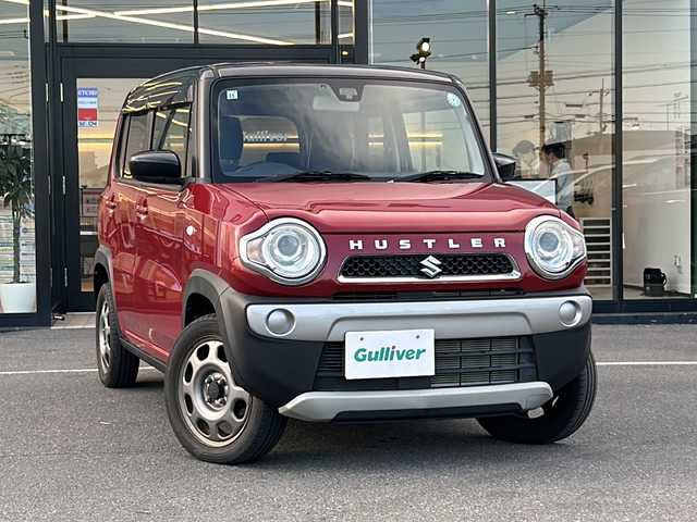 スズキ ハスラー G 茨城県 2015(平27)年 1.4万km フェニックスレッドパール/ブルーイッシュブラックパール 社外ナビ（SD・CD・CDチェンジャー）/ワンセグテレビ/ETC/スマートキー/スペアキー1本/ベンチシート/横滑り防止装置/衝突被害軽減システム/アイドリングストップ/オートライト/ドアバイザー/純正15インチホイール