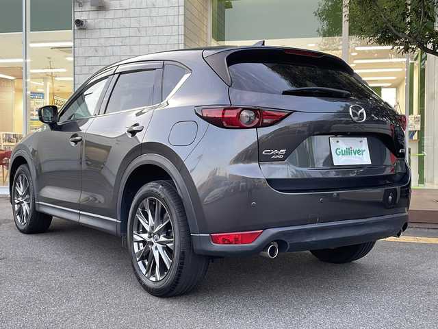 マツダ ＣＸ－５ XD エクスクルーシブモード 鳥取県 2019(令1)年 5.2万km マシーングレープレミアムM 4WD/i-ACTIVSENSE/・スマートブレーキサポート/・ブラインド・スポット・モニタリング/・車線逸脱警報システム/メーカーナビ/・フルセグ/CD/DVD/Bluetooth/全方位モニター/BOSEサウンドシステム/10スピーカー/本革シート/・シートヒーター/ベンチレーション/ハンドルヒーター/パワーリアゲート/スマートキー/プッシュスタート/ETC/アクティブドライビングディスプレイ/前後ドライブレコーダー/高輝度ダーク塗装純正19AW/LEDヘッドライト/オートライト/W&サイドエアバック/カーテンエアバック