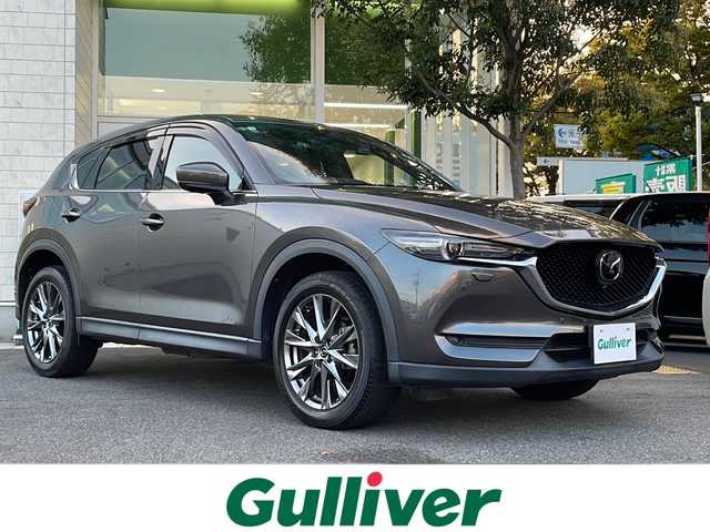 マツダ ＣＸ－５ XD エクスクルーシブモード 鳥取県 2019(令1)年 5.2万km マシーングレープレミアムM 4WD/i-ACTIVSENSE/・スマートブレーキサポート/・ブラインド・スポット・モニタリング/・車線逸脱警報システム/メーカーナビ/・フルセグ/CD/DVD/Bluetooth/全方位モニター/BOSEサウンドシステム/10スピーカー/本革シート/・シートヒーター/ベンチレーション/ハンドルヒーター/パワーリアゲート/スマートキー/プッシュスタート/ETC/アクティブドライビングディスプレイ/前後ドライブレコーダー/高輝度ダーク塗装純正19AW/LEDヘッドライト/オートライト/W&サイドエアバック/カーテンエアバック