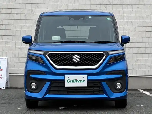 スズキ ソリオ バンディット HV MV 愛知県 2022(令4)年 0.9万km スピーディーブルーM ワンオーナー　/純正１０型ナビ　/・フルセグＴＶ　/・Ｂｌｕｅｔｏｏｔｈ　/・CD/DVD/片側パワスラ　/シートヒーター(D/N)/ヘッドアップディスプレイ　/レーダークルーズ　/車線逸脱警報　/前後ドラレコ　/純正フロアマット　/純正ＡＷ　/フォグランプ　/保証書　/取扱説明書