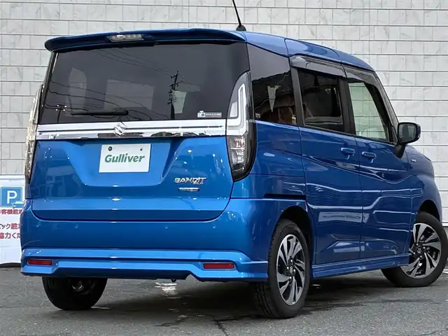 スズキ ソリオ バンディット HV MV 愛知県 2022(令4)年 0.9万km スピーディーブルーM ワンオーナー　/純正１０型ナビ　/・フルセグＴＶ　/・Ｂｌｕｅｔｏｏｔｈ　/・CD/DVD/片側パワスラ　/シートヒーター(D/N)/ヘッドアップディスプレイ　/レーダークルーズ　/車線逸脱警報　/前後ドラレコ　/純正フロアマット　/純正ＡＷ　/フォグランプ　/保証書　/取扱説明書