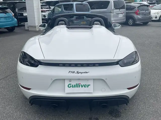 ポルシェ ポルシェ ７１８スパイダー 兵庫県 2021(令3)年 0.9万km 白 ワンオーナー/純正メーカーナビ/ハーフレザーシート/バックカメラ/アイドリングストップ/ビルトインETC2.0/シートヒーター/PDLS LEDヘッドライト/Auto BLIP/純正フロアマット/純正20インチアルミ