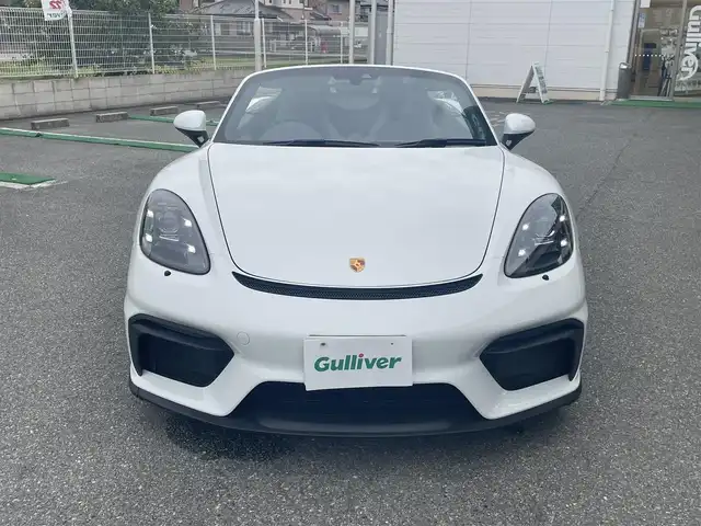 ポルシェ ポルシェ ７１８スパイダー 兵庫県 2021(令3)年 0.9万km 白 ワンオーナー/純正メーカーナビ/ハーフレザーシート/バックカメラ/アイドリングストップ/ビルトインETC2.0/シートヒーター/PDLS LEDヘッドライト/Auto BLIP/純正フロアマット/純正20インチアルミ