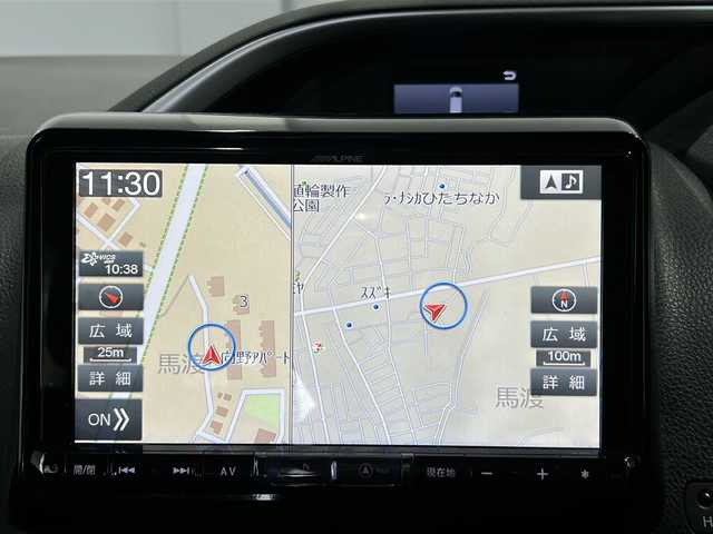 トヨタ ヴォクシー ハイブリッド ZS 煌 茨城県 2018(平30)年 9.6万km イナズマスパーキングブラックガラスフレーク ALPINEナビ（X9Z）/【フルセグTV/CD/DVD/Bluetooth】/バックカメラ/ALPINE12.8インチフリップダウンモニター/両側パワースライドドア/プリクラッシュセーフティ/レーンディパーチャーアラート/クルーズコントロール/横滑り防止装置/ドライブレコーダー/前席シートヒーター/純正16インチAW/ETC/オートハイビーム/オートライト/フォグランプ/純正フロアマット/純正ドアバイザー/ISOFIX