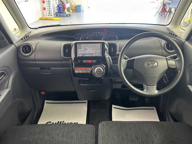 ダイハツ タント カスタム X 福島県 2012(平24)年 10.6万km ブラックマイカメタリック /禁煙車　//社外７型ナビ　//片側パワースライドドア　//スタッドレスＡＷセット積み込み　//ＥＴＣ　//ＵＳＢ入力端子　//ワンセグＴＶ　//取扱説明書　//保証書　//記録簿　//スペアキー　//フォグランプ