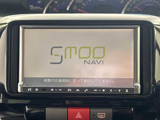 ダイハツ タント カスタム X 福島県 2012(平24)年 10.6万km ブラックマイカメタリック /禁煙車　//社外７型ナビ　//片側パワースライドドア　//スタッドレスＡＷセット積み込み　//ＥＴＣ　//ＵＳＢ入力端子　//ワンセグＴＶ　//取扱説明書　//保証書　//記録簿　//スペアキー　//フォグランプ