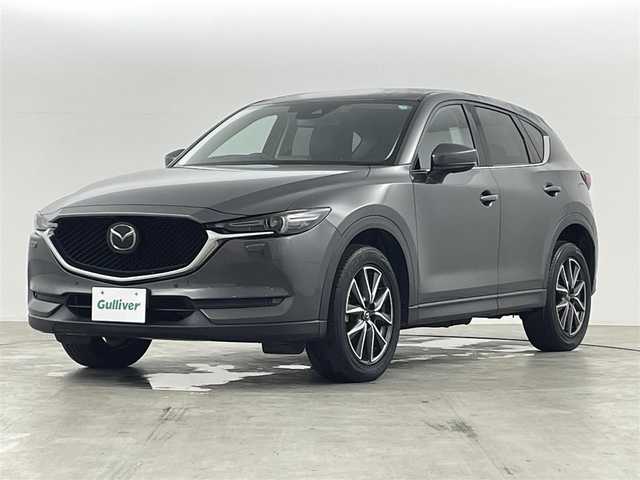 マツダ ＣＸ－５ 25S Lパッケージ 福島県 2017(平29)年 4.5万km マシーングレープレミアムM 衝突軽減ブレーキ/・車線逸脱警報装置/・コーナーセンサー/・レーダークルーズコントロール/純正ナビ/・フルセグTV/BT/CD/DVD/USB/AUX/・バックカメラ/・ETC/・ドライブレコーダー/パワーバックドア/アイドリングストップ/ヘッドアップディスプレイ/電子パーキング/・オートホールド/革巻きステアリング/・ステアリングリモコン/・ステアリングヒーター/レザーシート/・シートヒーター(運転席/助手席)/・パワーシート(運転席/助手席)/・メモリシート(運転席)/プッシュスタート/・スマートキー/・スペアキー/LEDヘッドライト/・オートライト/・フォグライト/純正フロアマット
