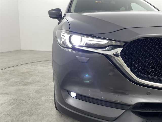 マツダ ＣＸ－５ 25S Lパッケージ 福島県 2017(平29)年 4.5万km マシーングレープレミアムM 衝突軽減ブレーキ/・車線逸脱警報装置/・コーナーセンサー/・レーダークルーズコントロール/純正ナビ/・フルセグTV/BT/CD/DVD/USB/AUX/・バックカメラ/・ETC/・ドライブレコーダー/パワーバックドア/アイドリングストップ/ヘッドアップディスプレイ/電子パーキング/・オートホールド/革巻きステアリング/・ステアリングリモコン/・ステアリングヒーター/レザーシート/・シートヒーター(運転席/助手席)/・パワーシート(運転席/助手席)/・メモリシート(運転席)/プッシュスタート/・スマートキー/・スペアキー/LEDヘッドライト/・オートライト/・フォグライト/純正フロアマット