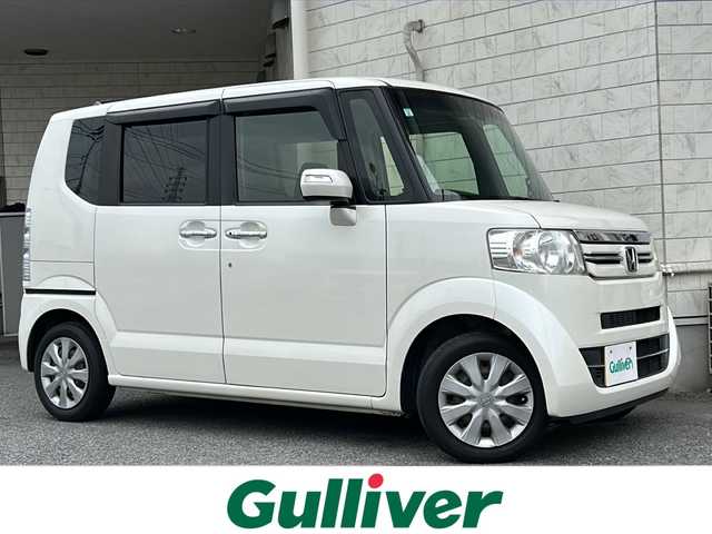 ホンダ Ｎ ＢＯＸ G Lパッケージ 神奈川県 2015(平27)年 5.1万km プレミアムホワイトパールⅡ ワンオーナー/純正ナビ（CD/USB/SD/AUX）/両側パワースライドドア/衝突被害軽減ブレーキ/横滑り防止装置/ＥＴＣ/プッシュスタート/オートライト/純正フロアマット/保証書/取扱説明書