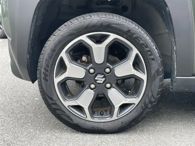 スズキ ハスラー HYBRID X 静岡県 2020(令2)年 5万km クールカーキPM デュアルカメラブレーキサポート　/社外ナビ　/オートハイビーム　/前席シートヒーター　/純正15インチAW /コーナーセンサー/社外フロアマット　/保証書　/取説　