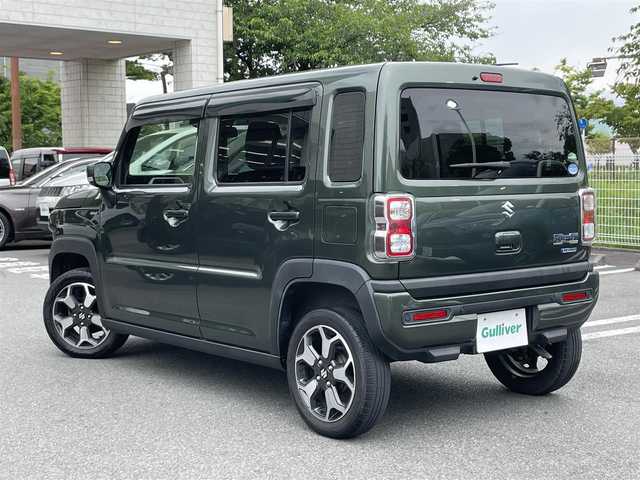スズキ ハスラー HYBRID X 静岡県 2020(令2)年 5万km クールカーキPM デュアルカメラブレーキサポート　/社外ナビ　/オートハイビーム　/前席シートヒーター　/純正15インチAW /コーナーセンサー/社外フロアマット　/保証書　/取説　
