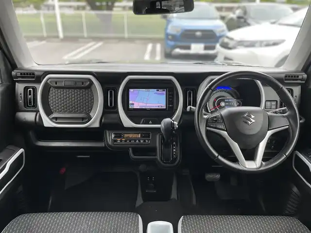 スズキ ハスラー HYBRID X 静岡県 2020(令2)年 5万km クールカーキPM デュアルカメラブレーキサポート　/社外ナビ　/オートハイビーム　/前席シートヒーター　/純正15インチAW /コーナーセンサー/社外フロアマット　/保証書　/取説　