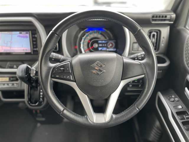 スズキ ハスラー HYBRID X 静岡県 2020(令2)年 5万km クールカーキPM デュアルカメラブレーキサポート　/社外ナビ　/オートハイビーム　/前席シートヒーター　/純正15インチAW /コーナーセンサー/社外フロアマット　/保証書　/取説　