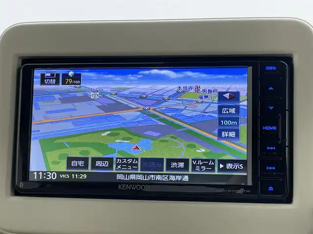 スズキ ラパン X 岡山県 2022(令4)年 4.2万km フォーンベージュM 社外SDナビ/（CD/DVD/BT/フルセグTV）/バックカメラ/社外前方ドライブレコーダー/LEDヘッドライト/オートライト/コーナーセンサー/前席シートヒーター/衝突軽減ブレーキ/純正フロアマット/純正14インチアルミ/新車保証書