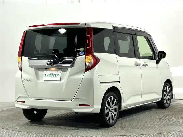 トヨタ ルーミー カスタムG－T 大阪府 2017(平29)年 3.4万km パールホワイトⅢ 純正ナビ(フルセグ/DVD再生/Bluetooth) 360カメラ ETC 両側パワースライドドア 衝突軽減 クルコン レーンアシスト シートヒーター ドラレコ ワンオーナー
