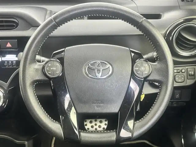 トヨタ アクア G G’s 愛知県 2014(平26)年 5.5万km コバルトブルーメタリック 純正ナビ/　（AM/FM/フルセグ/Bluetooth）/バックカメラ/寒冷地仕様/ワイパーデアイサー/ETC/ハーフレザーシート/シートヒーター/純正17インチアルミホイール/純正フロアマット/フォグランプ/スマートキー×２/保証書/取扱説明書