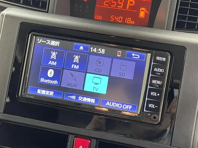 トヨタ ルーミー X 滋賀県 2021(令3)年 5.4万km ブラックマイカメタリック 純正ナビ/【AM/FM/CD/DVD/AUX/Bluetooth/SD/ワンセグ】/バックカメラ/前席シートヒーター/前後コーナーセンサー/片側パワースライドドア/ビルトインETC/衝突軽減ブレーキ/アイドリングストップ/ステアリングスイッチ/プッシュスタート/スマートキー