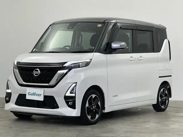 日産 ルークス HWS X プロパイロットED 群馬県 2021(令3)年 3.9万km チタニウムグレーM/シルキーホワイト 純正９インチナビ　プロパイロット　アラウンドビューモニター　レーンキープアシスト　エマージェンシーブレーキ　オートマチックハイビーム　両側パワースライドドア　ドライブレコーダー　ＬＥＤライト　禁煙車