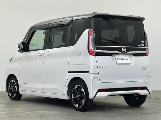 日産 ルークス HWS X プロパイロットED 群馬県 2021(令3)年 3.9万km チタニウムグレーM/シルキーホワイト 純正９インチナビ　プロパイロット　アラウンドビューモニター　レーンキープアシスト　エマージェンシーブレーキ　オートマチックハイビーム　両側パワースライドドア　ドライブレコーダー　ＬＥＤライト　禁煙車